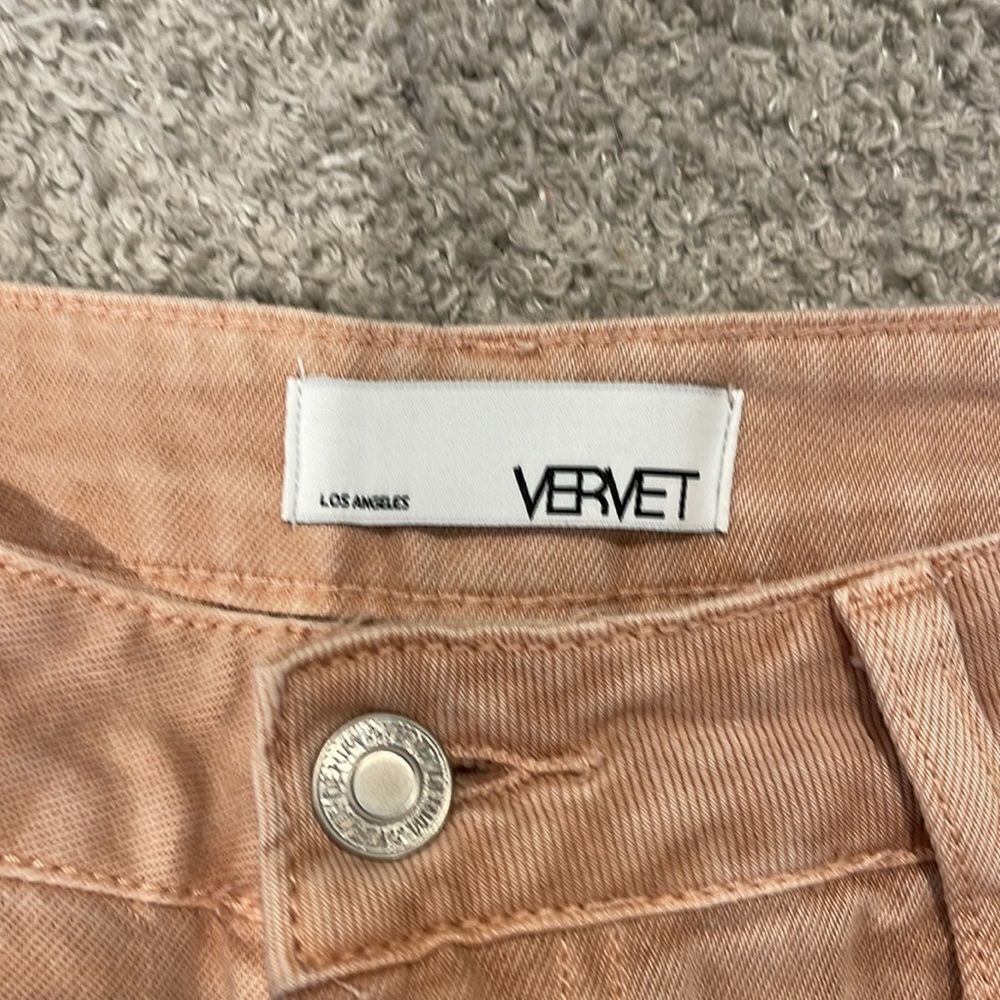 Vervet Vintage Crop Flare in Misty Rose - Picture 8 of 10